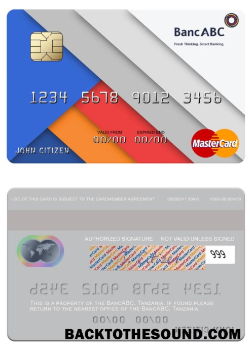 Λήψη Τανζανία BancABC Mastercard Δείγμα πρότυπο
