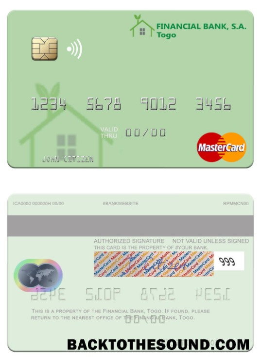 Λήψη Τόγκο Financial Τράπεζα Mastercard Δείγμα προεπισκόπηση