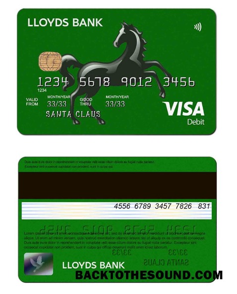 Λήψη Ηνωμένο Βασίλειο Lloyds Τράπεζα Πίστωση Κάρτα Δείγμα δείγμα