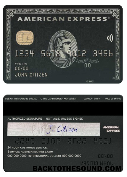 Λήψη ΗΠΑ BMO Τράπεζα of Montreal Τράπεζα amex black Κάρτα Δείγμα προσχέδιο