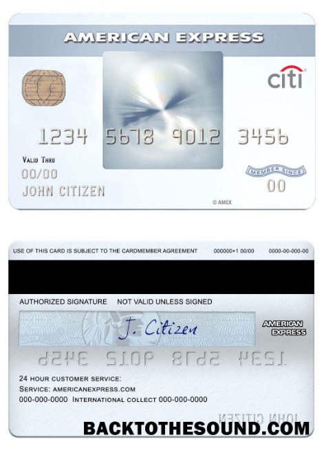 Λήψη ΗΠΑ CITIbank amex everyday® Πίστωση Κάρτα Δείγμα προεπισκόπηση