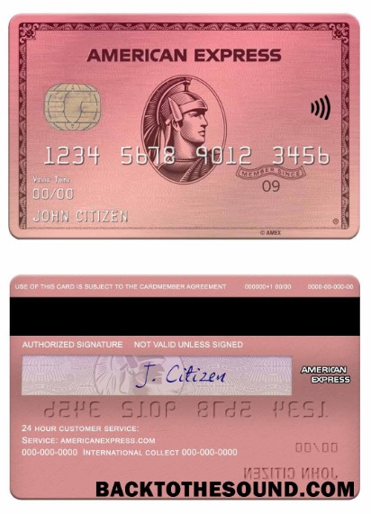 Λήψη ΗΠΑ Capital One Τράπεζα amex rose gold Κάρτα Δείγμα σχεδιασμό