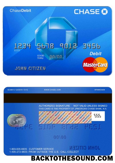 Λήψη ΗΠΑ Chase Τράπεζα Mastercard Χρέωση Κάρτα Δείγμα προεπισκόπηση
