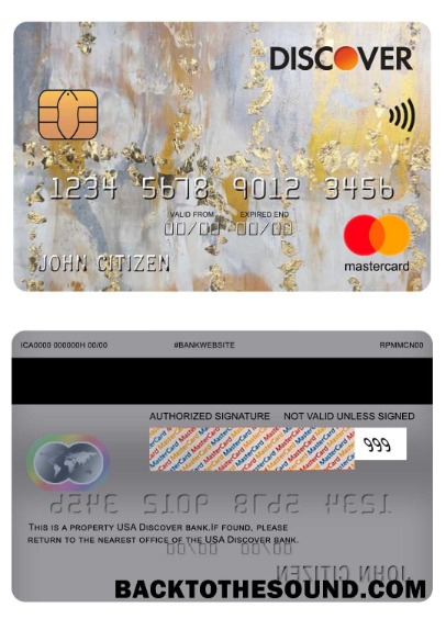 Λήψη ΗΠΑ Discover Τράπεζα Mastercard Δείγμα προσχέδιο
