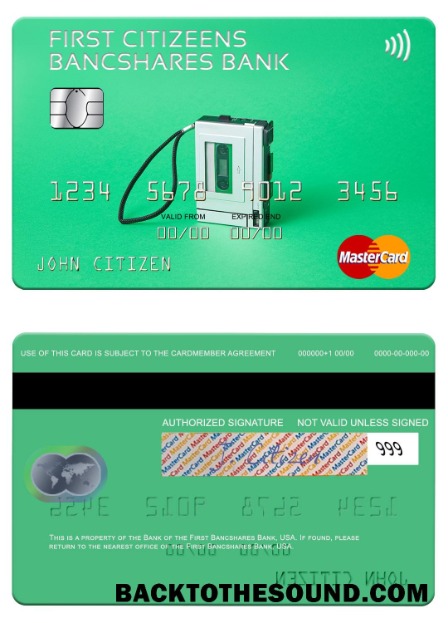 Λήψη ΗΠΑ First Citizens BancShares Τράπεζα Mastercard Δείγμα σχεδιασμό