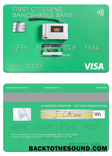 Λήψη ΗΠΑ First Citizens BancShares Τράπεζα Βίζα Κάρτα Δείγμα προεπισκόπηση