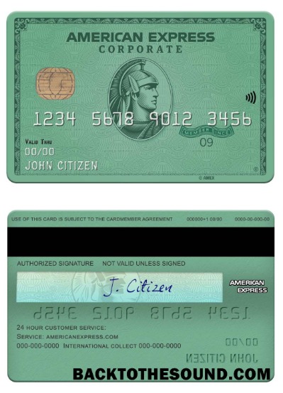 Λήψη ΗΠΑ Heritage Τράπεζα american express πράσινο Κάρτα Δείγμα προσχέδιο