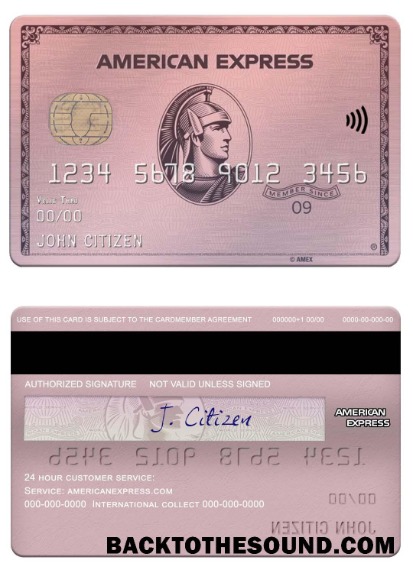 Λήψη ΗΠΑ Indiana Centier Τράπεζα american express rose gold Κάρτα Δείγμα πρότυπο
