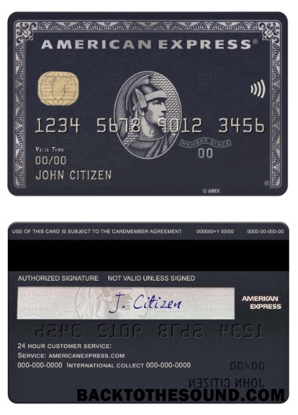 Λήψη ΗΠΑ JP Morgan Chase Τράπεζα american express black Κάρτα Δείγμα πρότυπο
