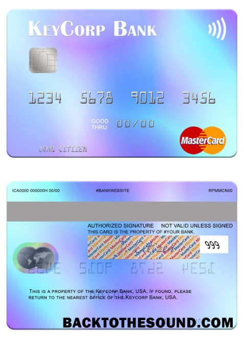 Λήψη ΗΠΑ KeyCorp Τράπεζα Mastercard Δείγμα δείγμα
