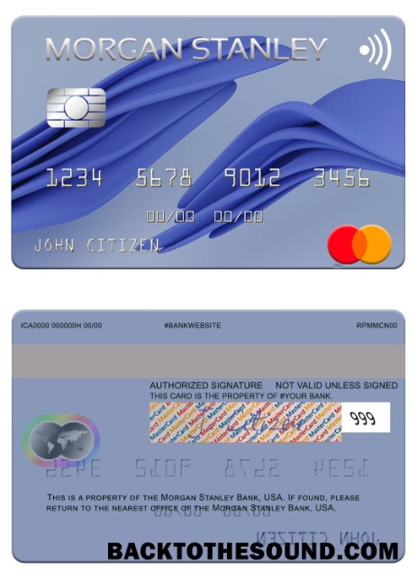 Λήψη ΗΠΑ Morgan Stanley Τράπεζα Mastercard Δείγμα δείγμα