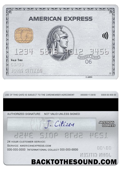Λήψη ΗΠΑ NAB Τράπεζα amex platinum Κάρτα Δείγμα προεπισκόπηση