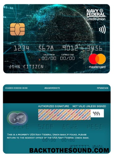 Λήψη ΗΠΑ Navy Federal ένωση Τράπεζα Mastercard Δείγμα σχεδιασμό