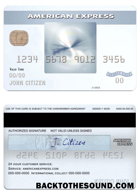 Λήψη ΗΠΑ Νέο York CFSB Τράπεζα amex everyday® Πίστωση Κάρτα Δείγμα δείγμα