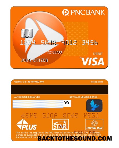 Λήψη ΗΠΑ PNC Τράπεζα Βίζα Κάρτα Δείγμα προσχέδιο