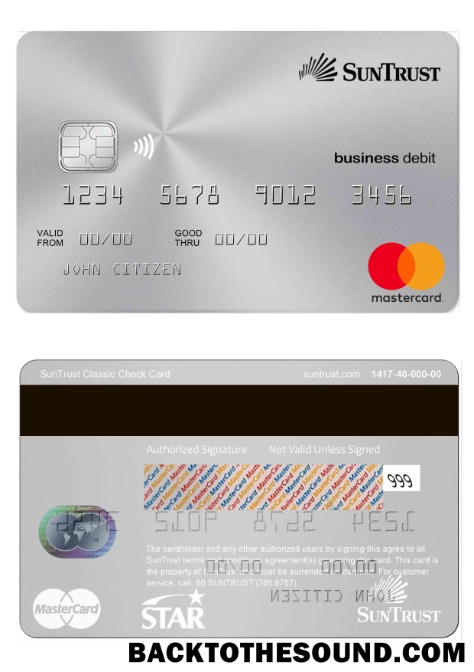 Λήψη ΗΠΑ SunTrust Mastercard Δείγμα σχεδιασμό