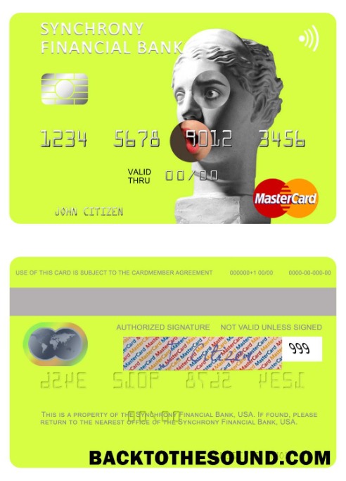 Λήψη ΗΠΑ Synchrony Financial Τράπεζα Mastercard Δείγμα πρότυπο