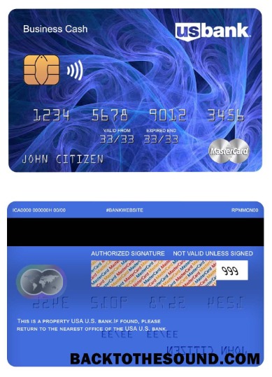 Λήψη ΗΠΑ U.S. Τράπεζα Mastercard Δείγμα πρότυπο