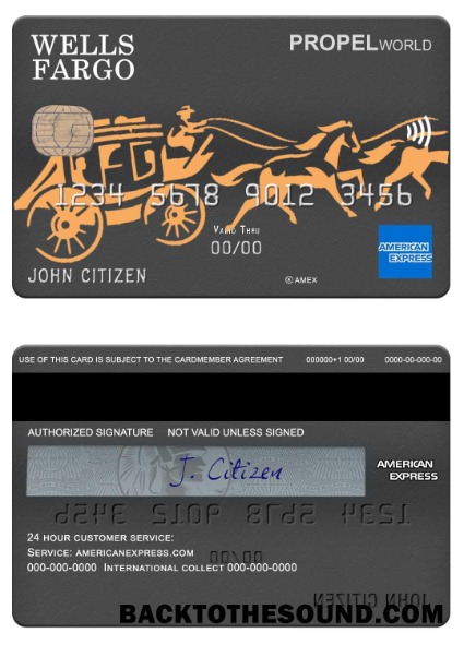 Λήψη ΗΠΑ Wells Fargo Τράπεζα Amex Κάρτα Δείγμα δείγμα