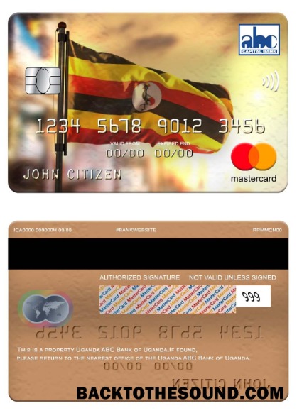 Λήψη Ουγκάντα ABC Τράπεζα of Ουγκάντα Mastercard Δείγμα προσχέδιο