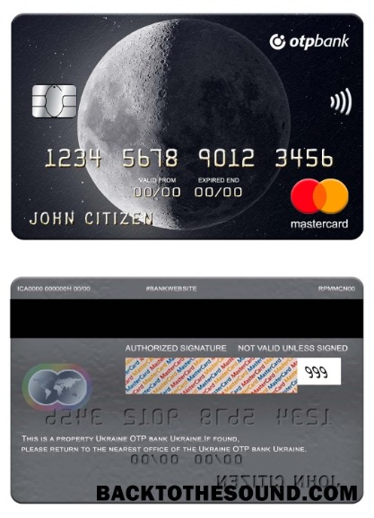 Λήψη Ουκρανία OTP Τράπεζα Ουκρανία Mastercard Δείγμα δείγμα