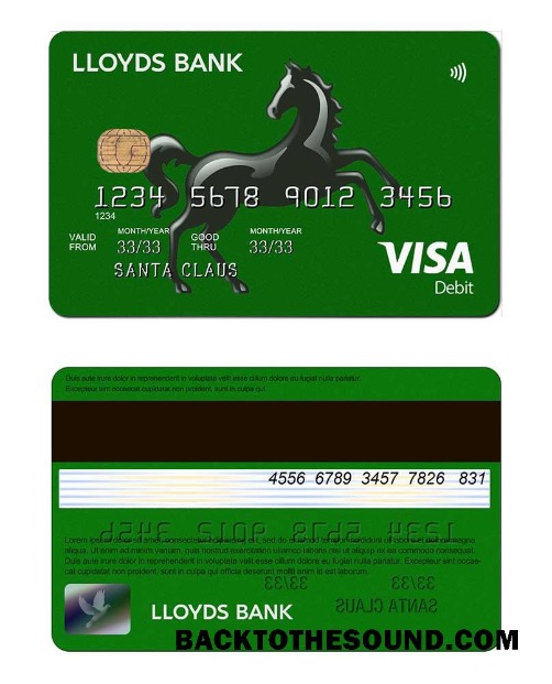 Λήψη Ηνωμένο Βασίλειο Lloyds Πίστωση Κάρτα Δείγμα δείγμα