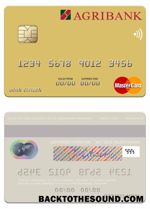 Λήψη Βιετνάμ Agribank Mastercard Δείγμα προσχέδιο