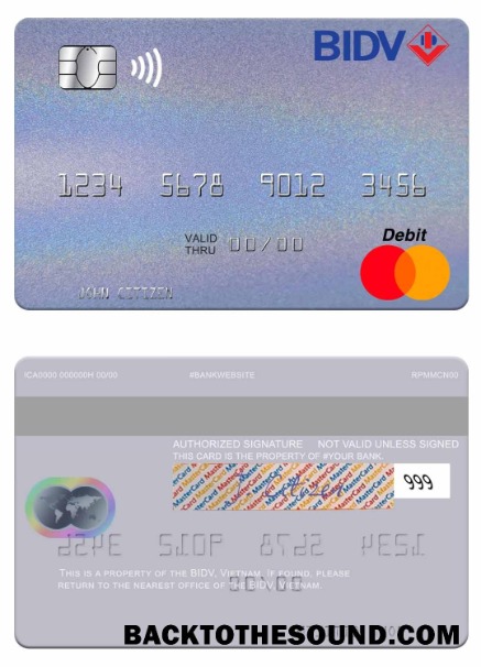 Λήψη Βιετνάμ BIDV Mastercard Δείγμα προσχέδιο