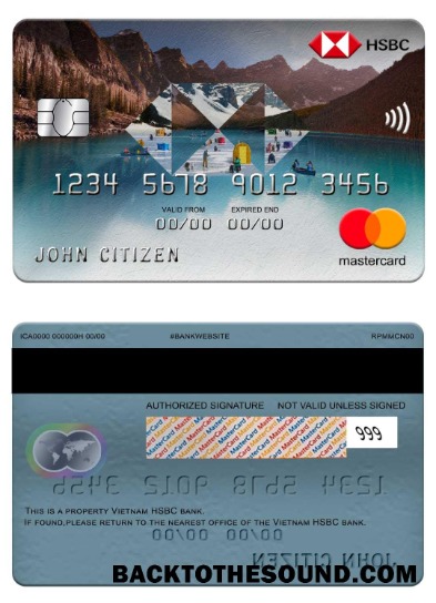 Λήψη Βιετνάμ HSBC Τράπεζα Mastercard Δείγμα δείγμα