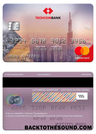 Λήψη Βιετνάμ Techcombank Mastercard Δείγμα προεπισκόπηση