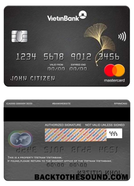 Λήψη Βιετνάμ Vietinbank Mastercard Δείγμα προσχέδιο
