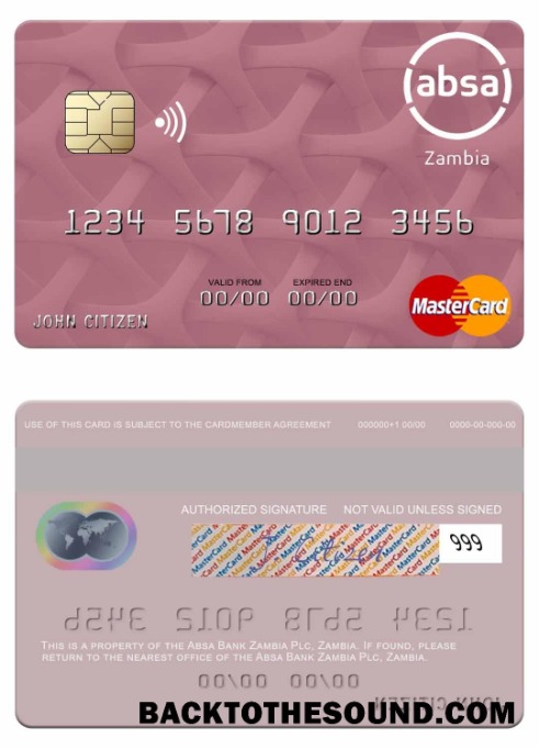 Λήψη Ζάμπια Absa Τράπεζα Ζάμπια Plc Mastercard Δείγμα προσχέδιο