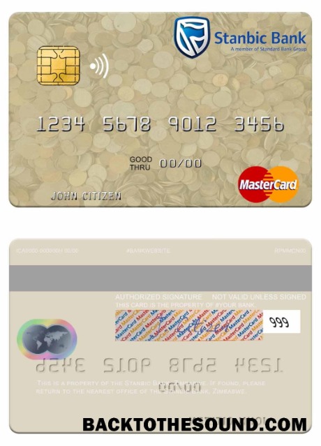 Λήψη Ζιμπάμπουε Stanbic Τράπεζα Mastercard Δείγμα προσχέδιο