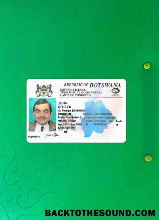 Pobierz Botswana dl wygląd zdjęcia Przód Próbka makieta