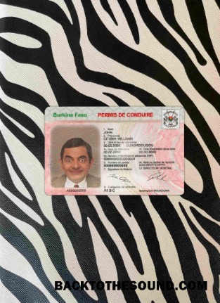 Pobierz Burkina Faso DL wygląd zdjęcia Przód Próbka szablon