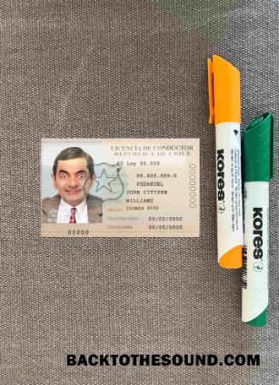 Pobierz Chile licencia de conductor wygląd zdjęcia Przód Próbka szablon