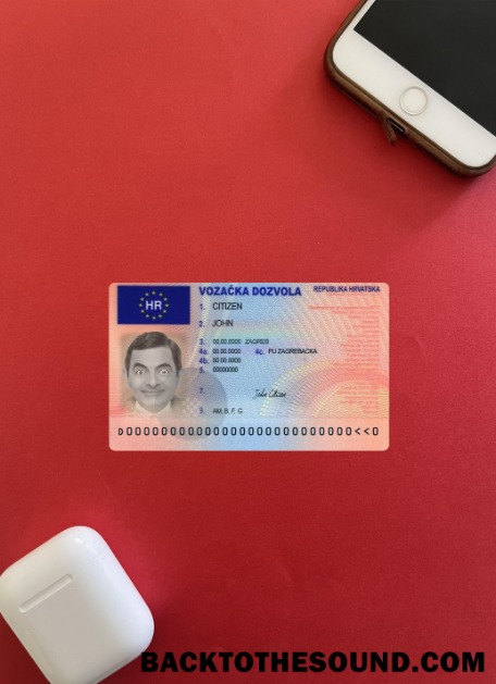 Pobierz Chorwacja Prawo jazdy Wersja 2 wygląd zdjęcia Przód Próbka podgląd