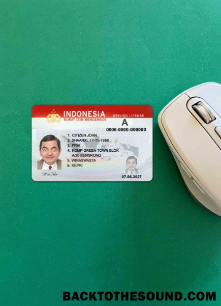Pobierz Indonezja Prawo jazdy (2019 – Obecny) wygląd zdjęcia Przód Próbka makieta