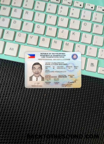Pobierz Filipiny Prawo jazdy wygląd zdjęcia Przód Próbka próbka