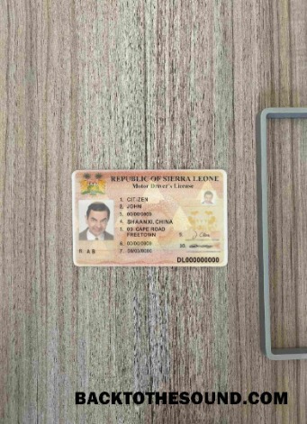 Pobierz Sierra Leone DL wygląd zdjęcia Przód Próbka makieta
