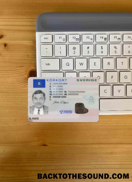 Pobierz Szwecja Prawo jazdy licence (2016 Obecny) wygląd zdjęcia Przód Próbka podgląd