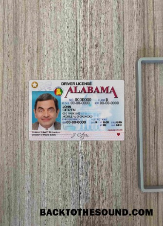 Pobierz USA Alabama DL wygląd zdjęcia Przód Próbka makieta