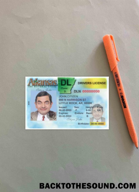 Pobierz USA Arkansas DL Wersja 2 (Przód) wygląd zdjęcia Próbka makieta