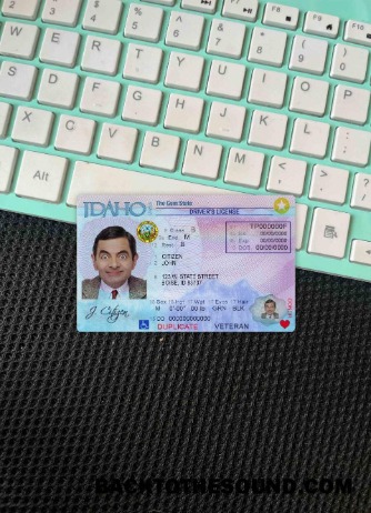 Pobierz USA Idaho DL wygląd zdjęcia Przód Próbka makieta