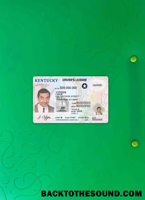 Pobierz USA Kentucky DL wygląd zdjęcia Przód Próbka makieta