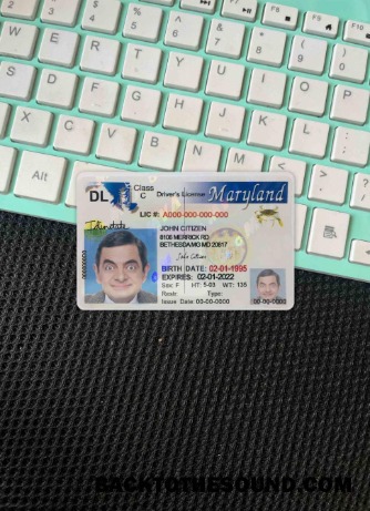 Pobierz USA Maryland Prawo jazdy 2003 2016 wygląd zdjęcia Przód Próbka próbka