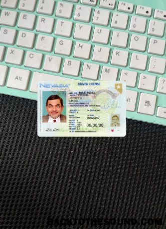Pobierz USA Nevada Prawo jazdy 2021 Obecny wygląd zdjęcia Przód Próbka podgląd