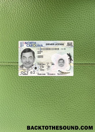 Pobierz USA North Carolina Prawo jazdy 2024 Obecny wygląd zdjęcia Przód Próbka szablon