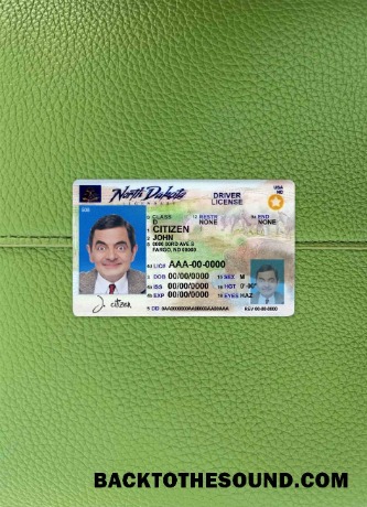 Pobierz USA North Dakota DL 2020 Obecny wygląd zdjęcia Przód Próbka makieta