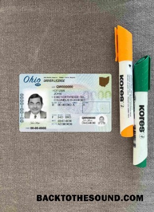 Pobierz USA Ohio DL wygląd zdjęcia Przód Próbka szablon